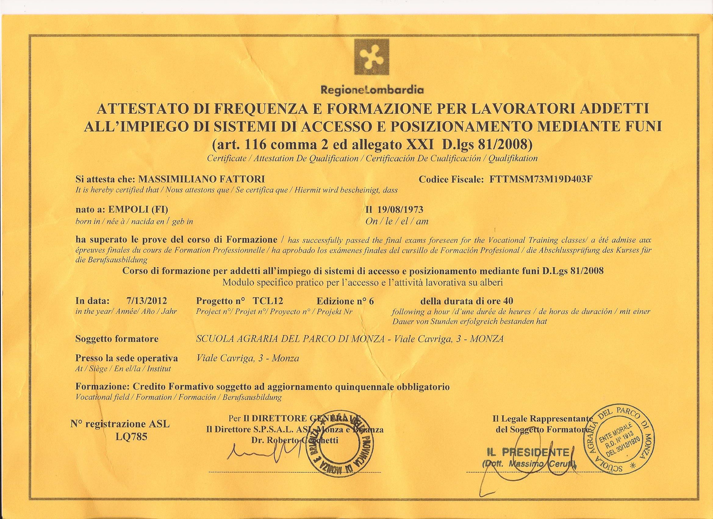 certificazione per lavori su fune 001